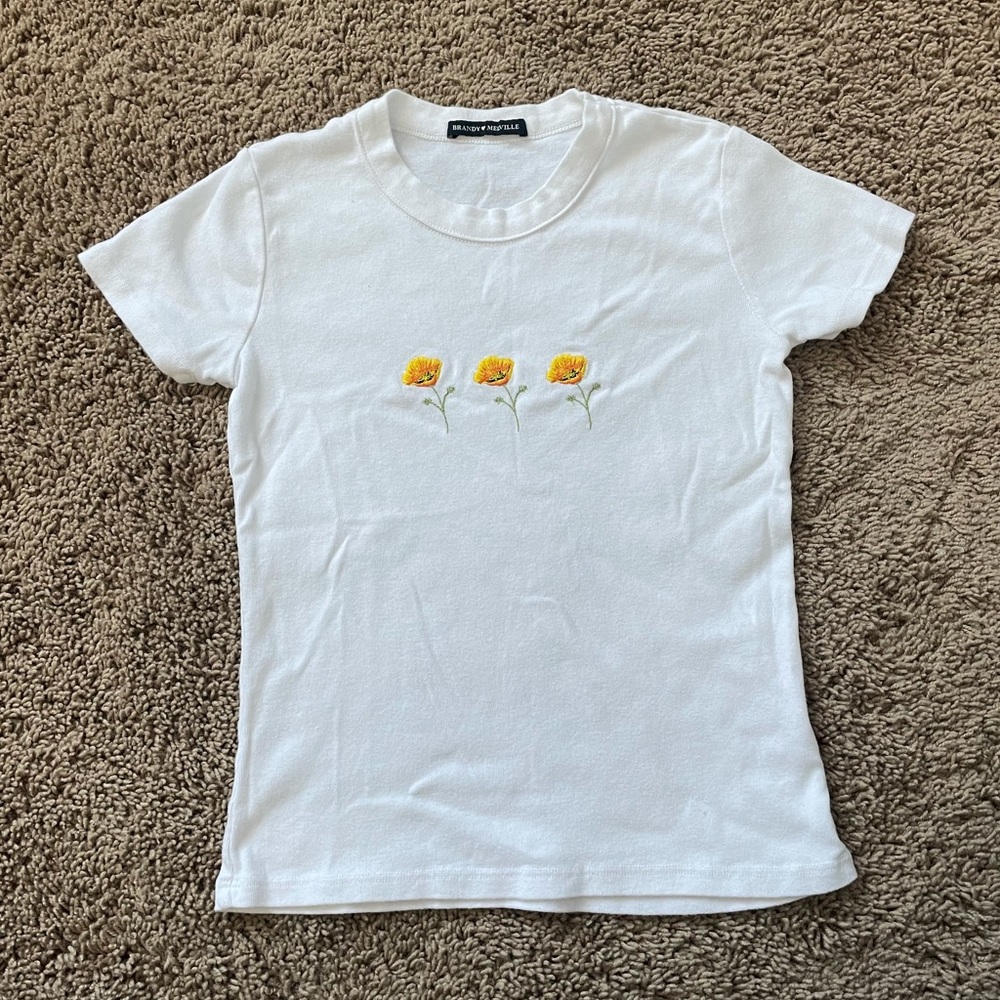 BRANDY MELVILLE Poppy White Top **NEED GONE**